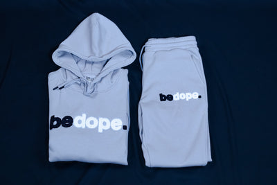 Gray bedope. Chenille Hoodie