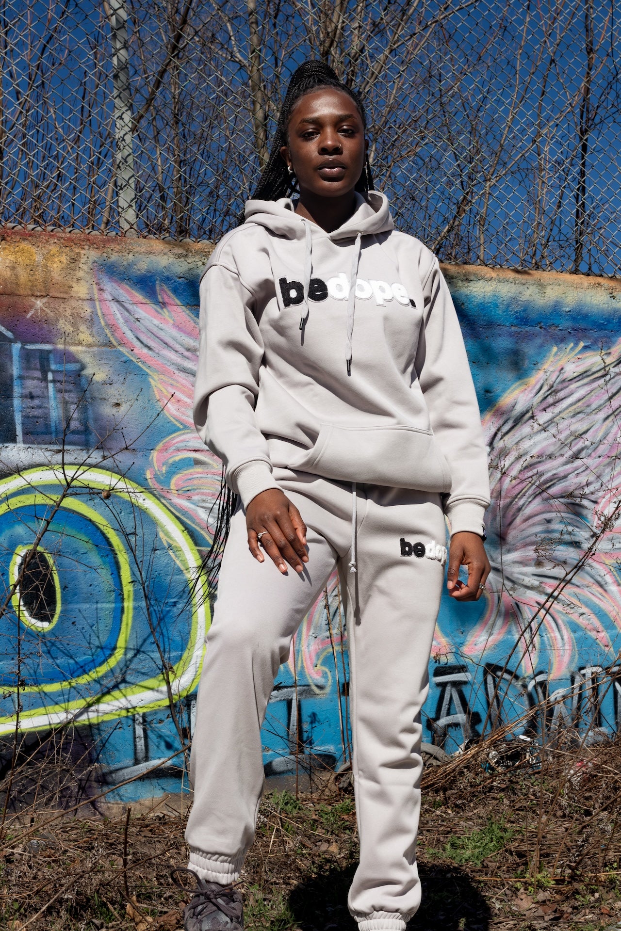 Gray bedope. Joggers