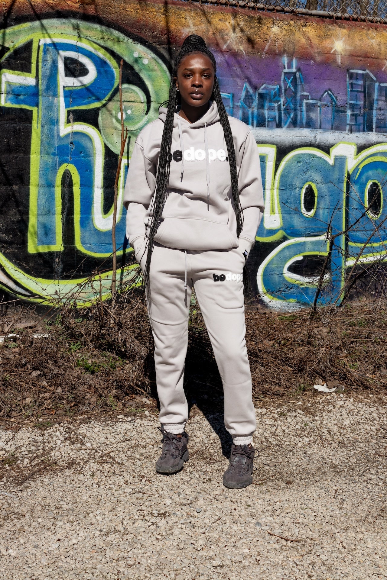 Gray bedope. Joggers