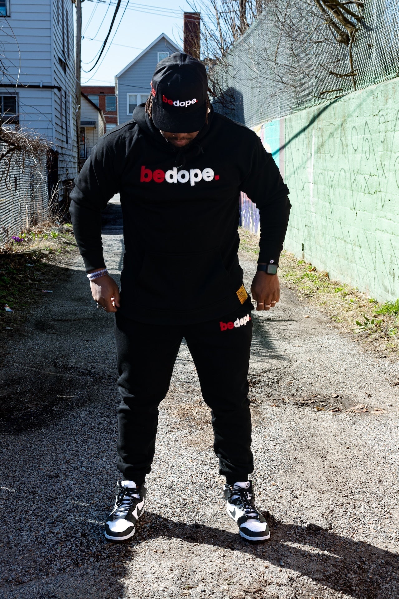 Black bedope. Joggers
