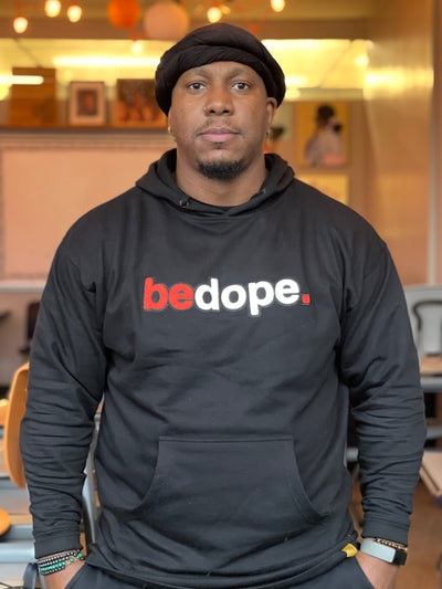 Black bedope. Chenille Hoodie